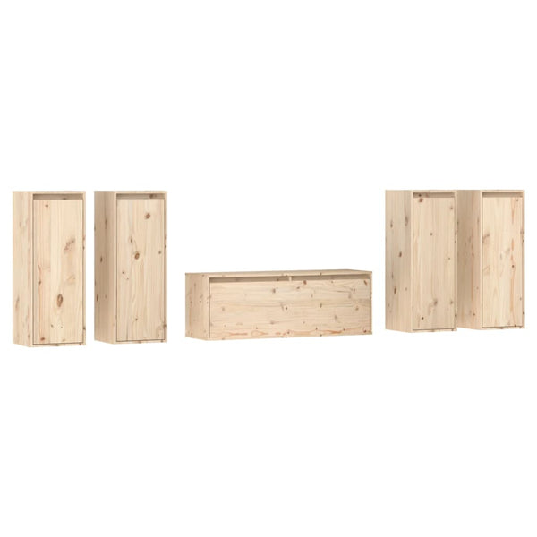 TV-Lowboards Iosa (5 Stk., Kiefer)