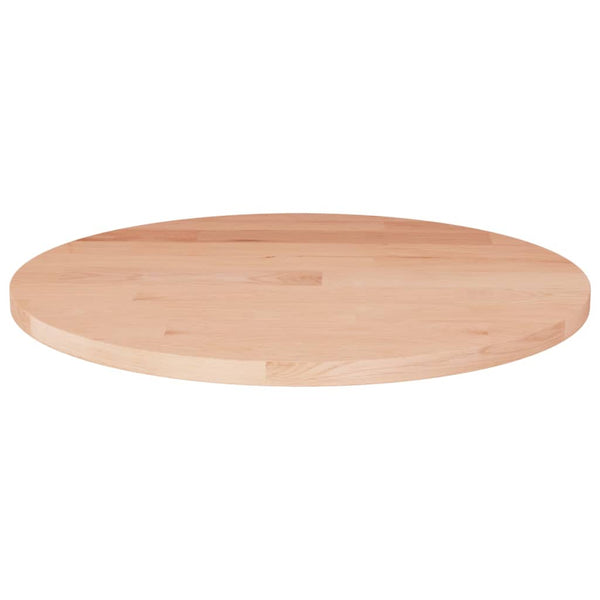 Unbehandelte runde Tischplatte Xantos Ø40x1,5cm (Eiche)