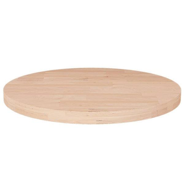 Unbehandelte runde Tischplatte Xantos Ø50x2,5cm (Eiche)