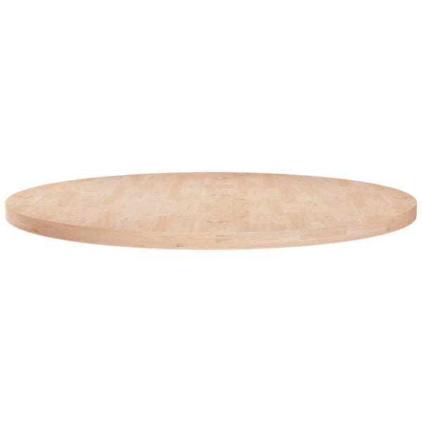 Unbehandelte runde Tischplatte Xantos Ø80x2,5cm (Eiche)