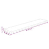 Unbehandeltes Regalbrett Mardane 80x20x2,5cm (Eiche)