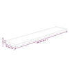 Unbehandeltes Regalbrett Mardane 100x20x2,5cm (Eiche)