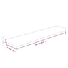 Unbehandeltes Regalbrett Mardane 100x20x4cm (Eiche)