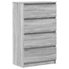 Graues Sideboard Nance 60x35x98,5cm (Holz)