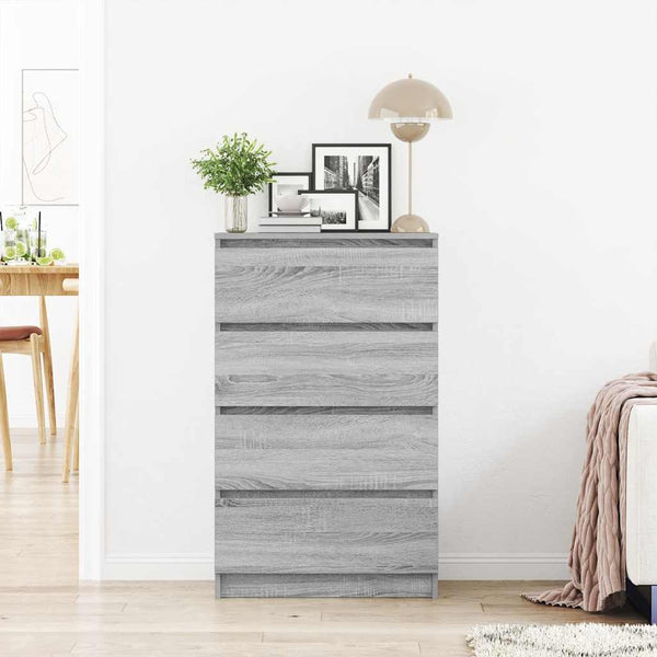 Graues Sideboard Nance 60x35x98,5cm (Holz)