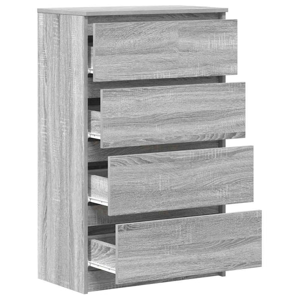 Graues Sideboard Nance 60x35x98,5cm (Holz)