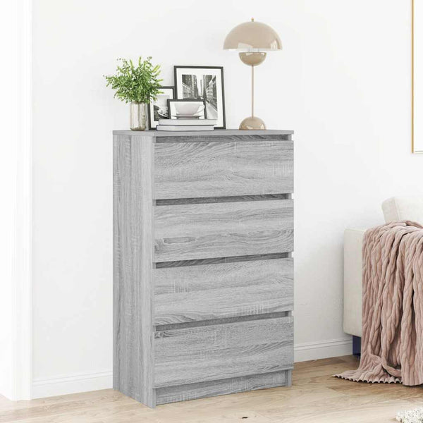 Graues Sideboard Nance 60x35x98,5cm (Holz)