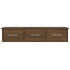 Brauner Eichenholz-TV-Wandschrank Selvia 88x26x18,5cm (Holz)