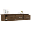 Brauner Eichenholz-TV-Wandschrank Selvia 88x26x18,5cm (Holz)