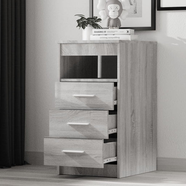 Graue Kommode Slavita 40x50x76cm (Holz)