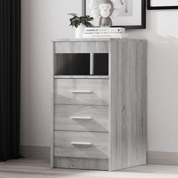Graue Kommode Slavita 40x50x76cm (Holz)