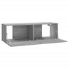 Grauer TV-Wandschrank Jayde 100x30x30cm (Holz)