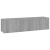 Graues TV-Wandschrank Jayde 120x30x30cm (Holz)