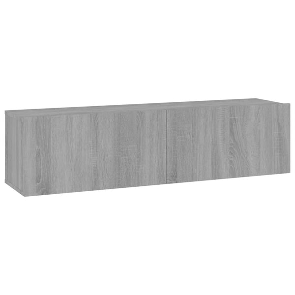 Graues TV-Wandschrank Jayde 120x30x30cm (Holz)