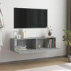 Graues TV-Wandschrank Jayde 120x30x30cm (Holz)