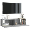 Graues TV-Wandschrank Jayde 120x30x30cm (Holz)