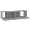 Graues TV-Wandschrank Jayde 120x30x30cm (Holz)