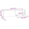 Graues TV-Wandschrank Jayde 120x30x30cm (Holz)