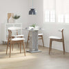 Grauer Bistrotisch Panahi 60x60x75cm (Holz)