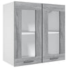Grauer Hängeschrank Pompilas 60x31x60cm (Holz)