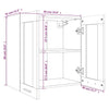 Grauer Hängeschrank Pompilas 60x31x60cm (Holz)