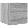 Grauer wandmontierter TV-Schrank Elivia 30,5x30x30cm (Sonoma)
