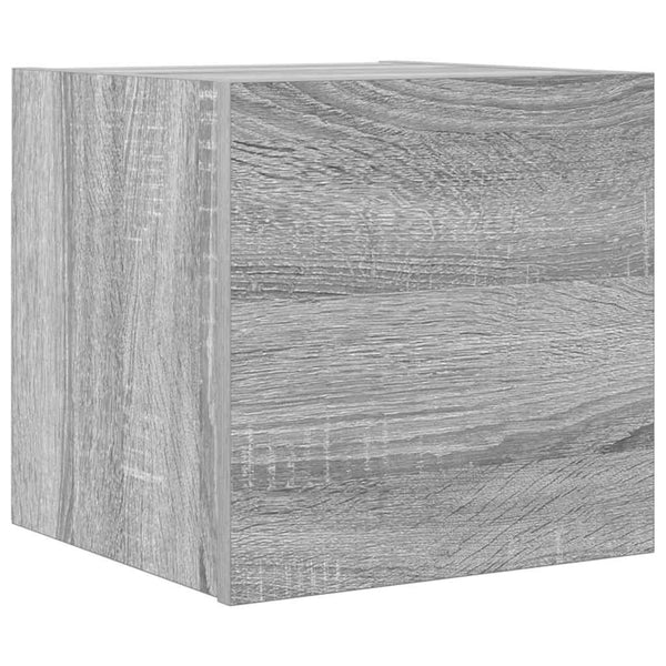 Grauer wandmontierter TV-Schrank Elivia 30,5x30x30cm (Sonoma)