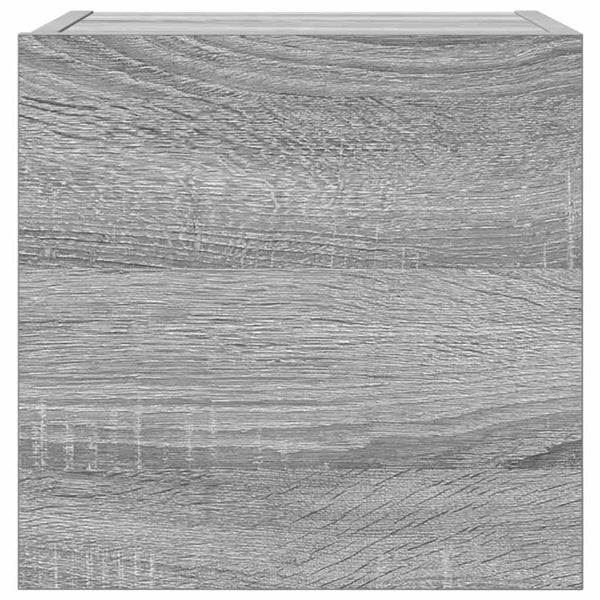 Grauer wandmontierter TV-Schrank Elivia 30,5x30x30cm (Sonoma)