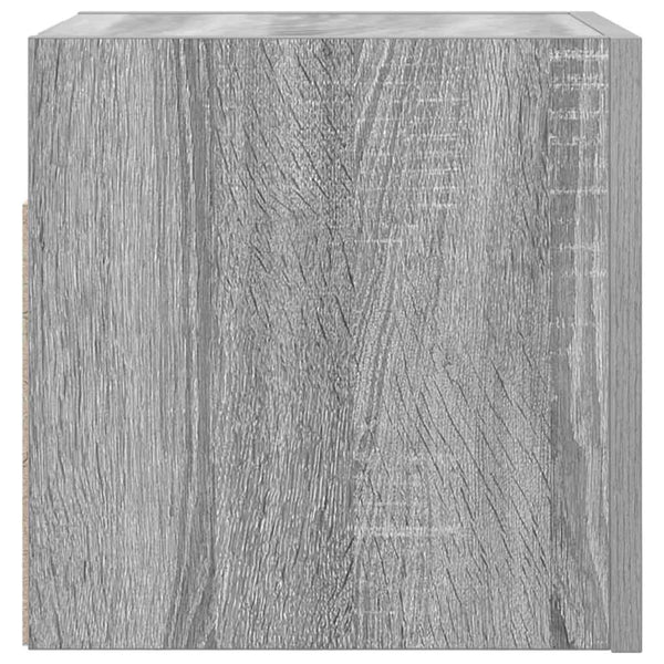 Grauer wandmontierter TV-Schrank Elivia 30,5x30x30cm (Sonoma)