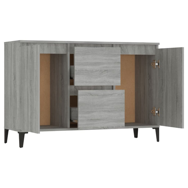 Graues Sideboard Theophrastus 104x35x70cm (Holz)