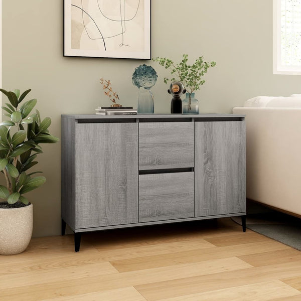 Graues Sideboard Theophrastus 104x35x70cm (Holz)