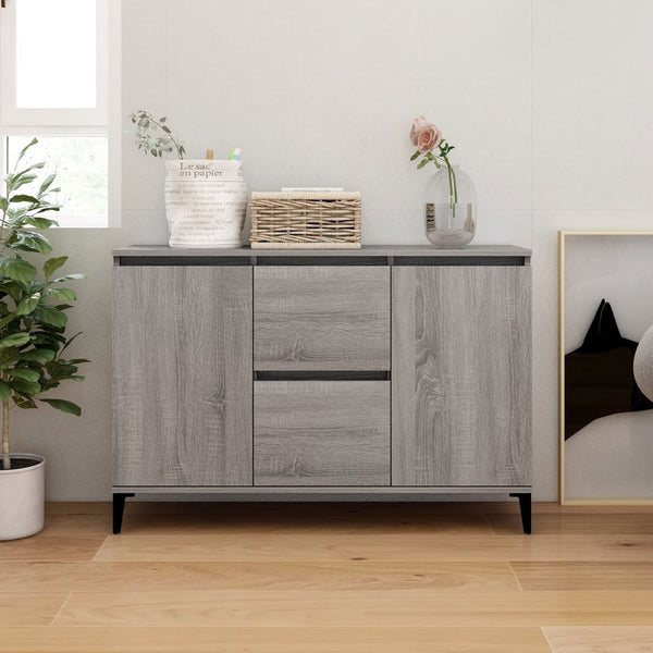 Graues Sideboard Theophrastus 104x35x70cm (Holz)
