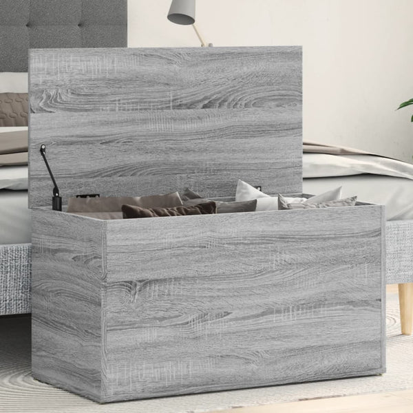 Harmaa säilytysarkku Cimbru 84x42x46cm (puinen)