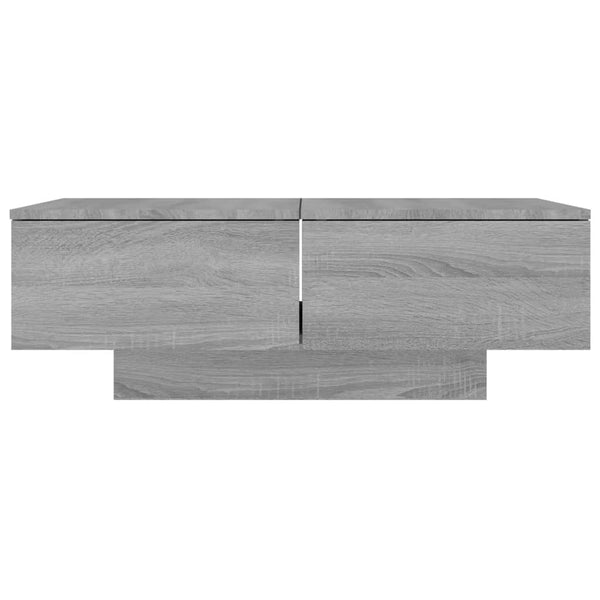 Grauer Couchtisch Eleganta 90x60x31cm (Holz)