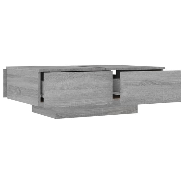 Grauer Couchtisch Eleganta 90x60x31cm (Holz)