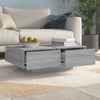 Grauer Couchtisch Eleganta 90x60x31cm (Holz)