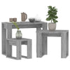 Graue Beistelltische Cozana 3 St. (Sonoma Holz)