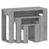 Graue Beistelltische Cozana 3 St. (Sonoma Holz)