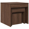 Braune Satztische Mackenzie 3-tlg. (Eiche Holz)