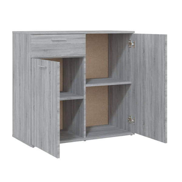 Graue Kommode Bayko 80x36x75cm (Holz)
