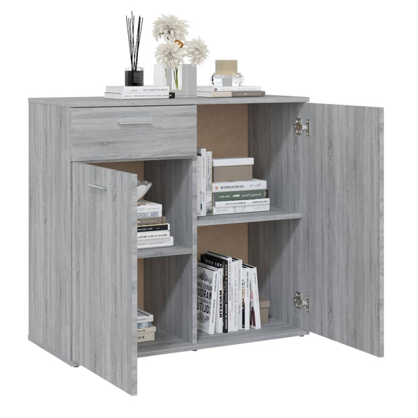 Graue Kommode Bayko 80x36x75cm (Holz)