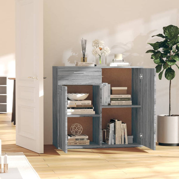 Graue Kommode Bayko 80x36x75cm (Holz)