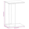 Weißer Beistelltisch Thoader 40x30x59cm (Holz)
