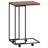Beistelltisch Thoader in Schwarz, mit Rollen, Maße 40x30x63,5 cm (Holz)