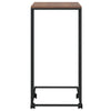 Beistelltisch Thoader in Schwarz, mit Rollen, Maße 40x30x63,5 cm (Holz)