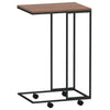 Beistelltisch Thoader in Schwarz, mit Rollen, Maße 40x30x63,5 cm (Holz)
