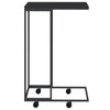 Thoader Beistelltisch schwarz, auf Rollen, 40x30x63,5 cm (Holz)