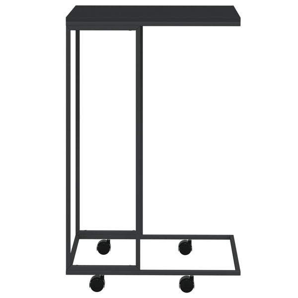 Thoader Beistelltisch schwarz, auf Rollen, 40x30x63,5 cm (Holz)