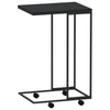 Thoader Beistelltisch schwarz, auf Rollen, 40x30x63,5 cm (Holz)