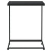 Schwarzer Beistelltisch auf Rollen Thoader 55x35x70cm (Holz)